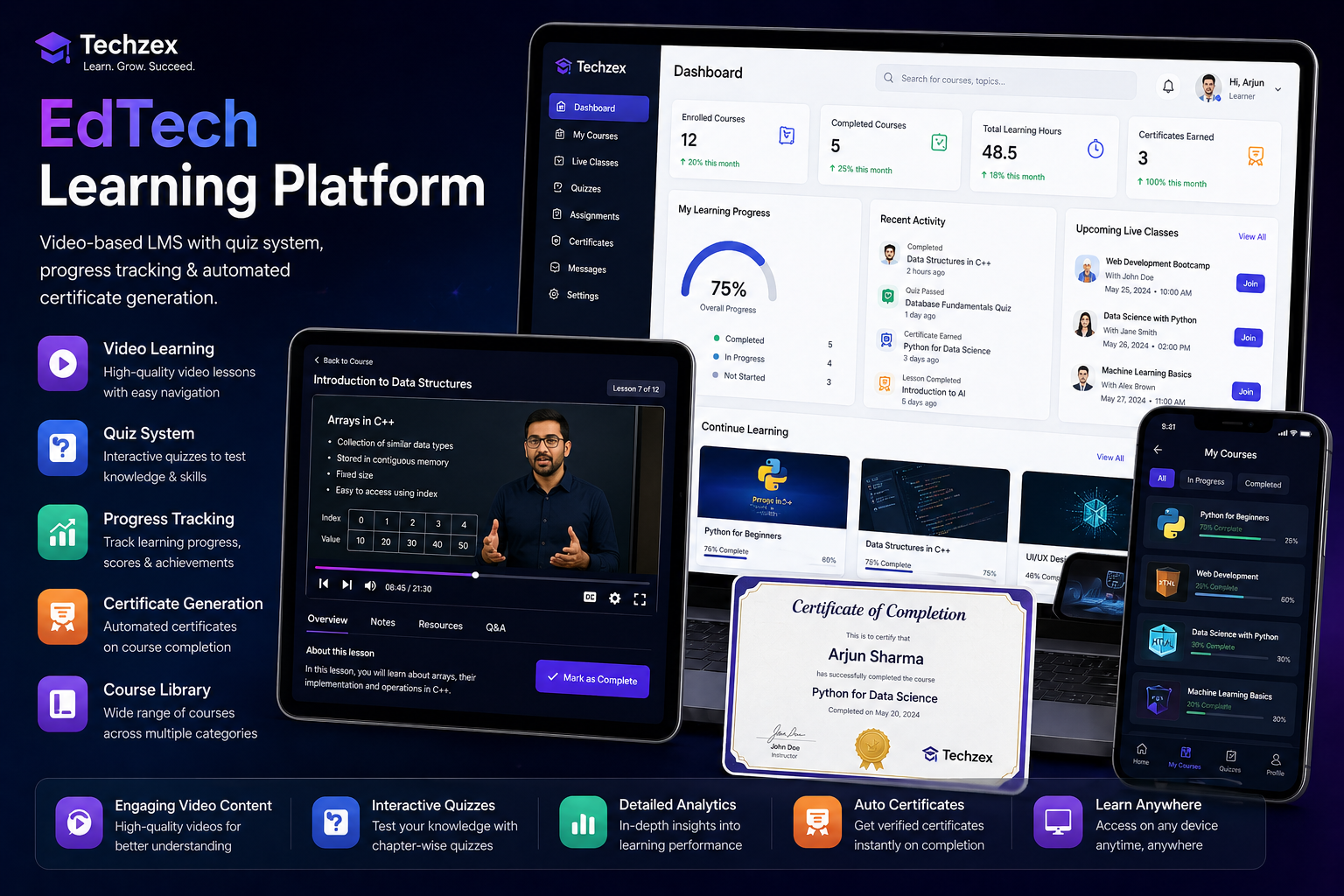 EdTech Learning Platform — project preview